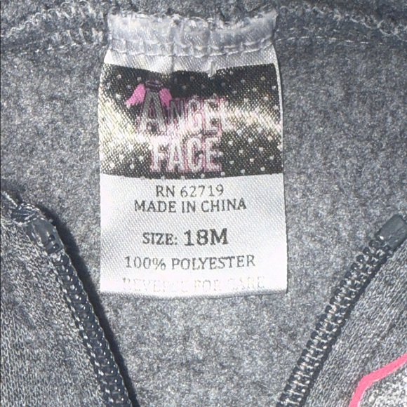 🛍CUTE Little GIRLS HOODED SWEATSHIRT VEST SIZE 18 MONTHS 🛍 - Picture 3 of 5